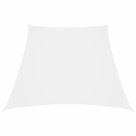 Zonnezeil trapezium 2/4x3 m oxford stof wit 1