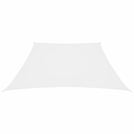 Zonnezeil trapezium 2/4x3 m oxford stof wit 2