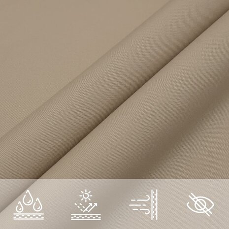 Zonnescherm vierkant 2x2 m oxford stof taupe 7