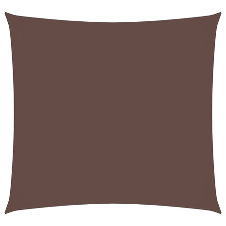 Zonnescherm vierkant 2,5x2,5 m oxford stof bruin 2
