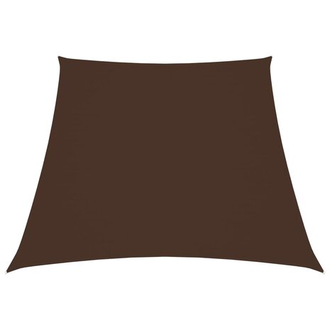Zonnezeil trapezium 2/4x3 m oxford stof bruin 1