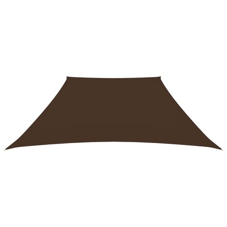 Zonnezeil trapezium 2/4x3 m oxford stof bruin 2