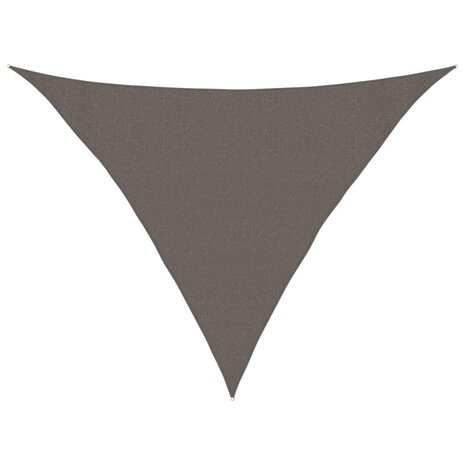 Zonnezeil 160 g/m² 3x3x4,2 m HDPE antracietkleurig 2