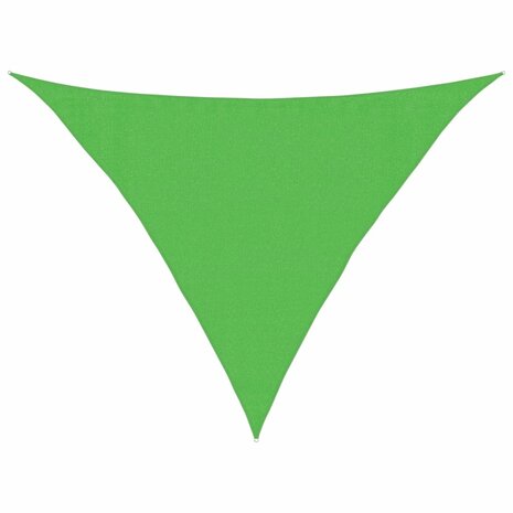 Zonnezeil 160 g/m² 3,5x3,5x4,9 m HDPE lichtgroen 2