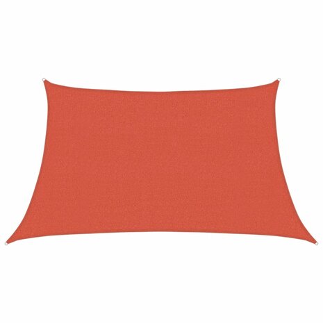 Zonnezeil 160 g/m² 3/4x2 m HDPE terracottakleurig 2
