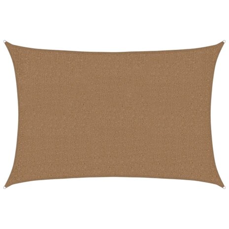 Zonnezeil 160 g/m² 2x2,5 m HDPE taupe 2