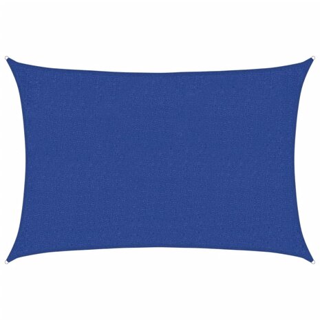 Zonnezeil 160 g/m² 2x3 m HDPE blauw 2