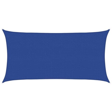 Zonnezeil 160 g/m² 2x3,5 m HDPE blauw 2