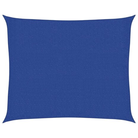 Zonnezeil 160 g/m² 2,5x3 m HDPE blauw 2