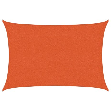 Zonnezeil 160 g/m² 2x2,5 m HDPE oranje 2