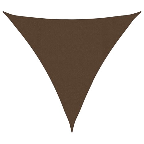 Zonnezeil 160 g/m² 4,5x4,5x4,5 m HDPE bruin 2