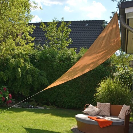 HI Zonnescherm driehoekig 3,6x3,6x3,6 m beige 1