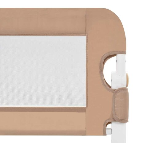 Bedhekje peuter 150x42 cm polyester taupe 5