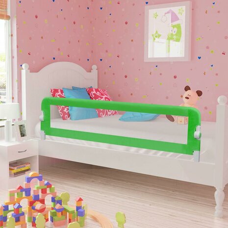 Bedhekje peuter 120x42 cm polyester groen 1