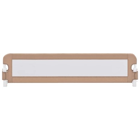 Bedhekje peuter 180x42 cm polyester taupe 3
