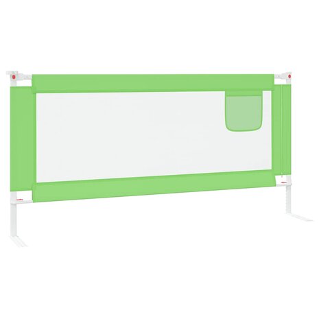 Bedhekje peuter 190x25 cm stof groen 4