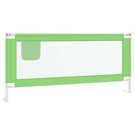 Bedhekje peuter 200x25 cm stof groen 2