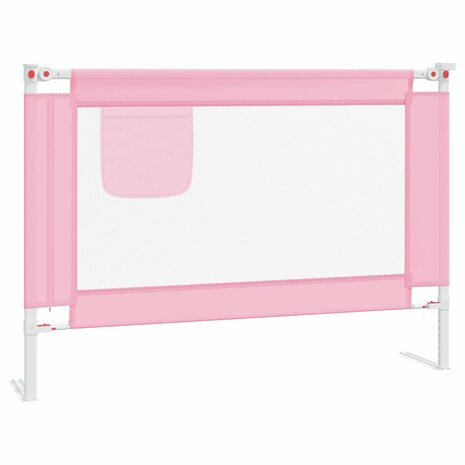Bedhekje peuter 90x25 cm stof roze 2