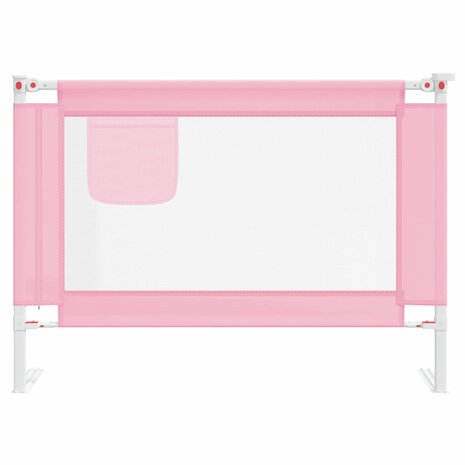 Bedhekje peuter 90x25 cm stof roze 3