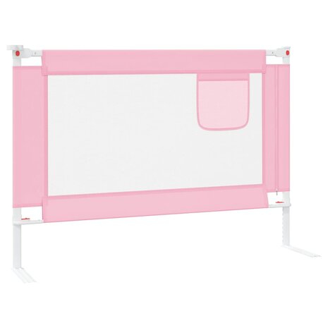 Bedhekje peuter 90x25 cm stof roze 4