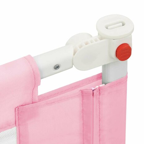 Bedhekje peuter 90x25 cm stof roze 6