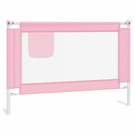 Bedhekje peuter 100x25 cm stof roze 2