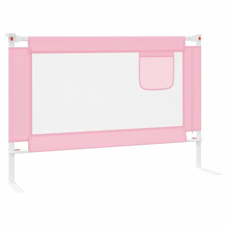 Bedhekje peuter 100x25 cm stof roze 4