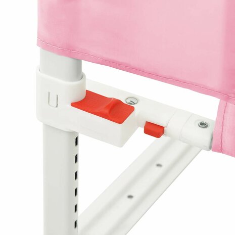 Bedhekje peuter 100x25 cm stof roze 7