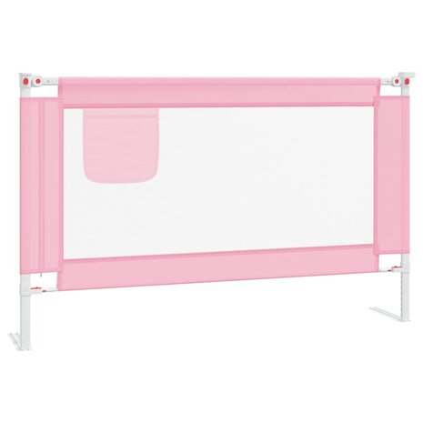 Bedhekje peuter 120x25 cm stof roze 2