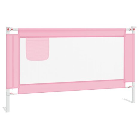 Bedhekje peuter 140x25 cm stof roze 2