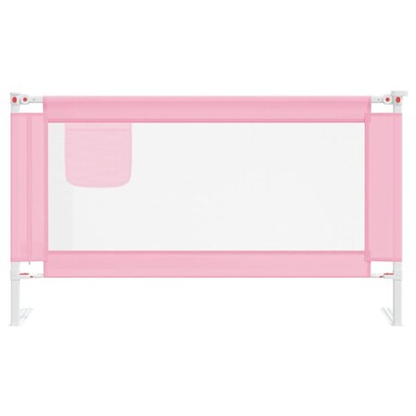 Bedhekje peuter 140x25 cm stof roze 3