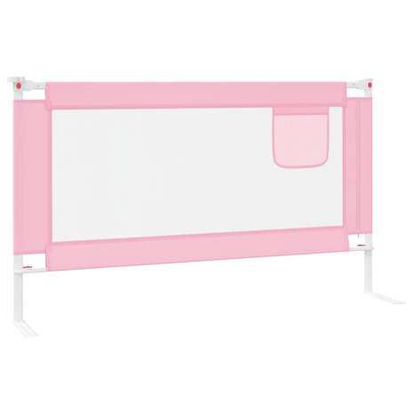 Bedhekje peuter 140x25 cm stof roze 4