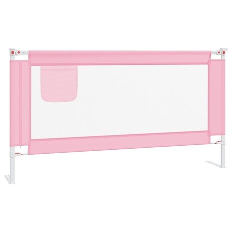 Bedhekje peuter 160x25 cm stof roze 2