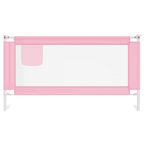 Bedhekje peuter 160x25 cm stof roze 3