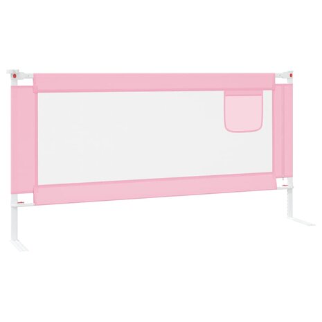 Bedhekje peuter 180x25 cm stof roze 4