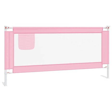 Bedhekje peuter 190x25 cm stof roze 2