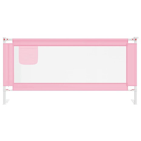 Bedhekje peuter 190x25 cm stof roze 3