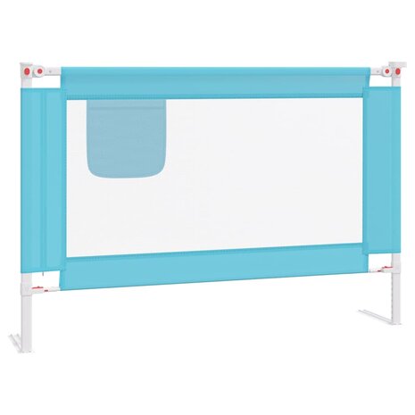 Bedhekje peuter 100x25 cm stof blauw 2