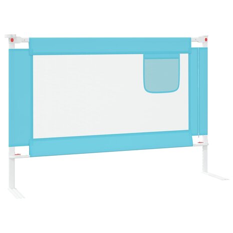 Bedhekje peuter 100x25 cm stof blauw 4
