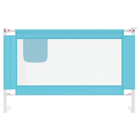 Bedhekje peuter 120x25 cm stof blauw 3