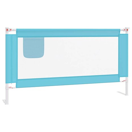 Bedhekje peuter 160x25 cm stof blauw 2