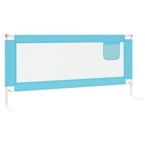 Bedhekje peuter 200x25 cm stof blauw 4