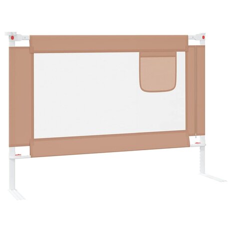 Bedhekje peuter 90x25 cm stof taupe 4