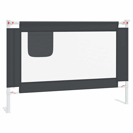 Bedhekje peuter 100x25 cm stof donkergrijs 2