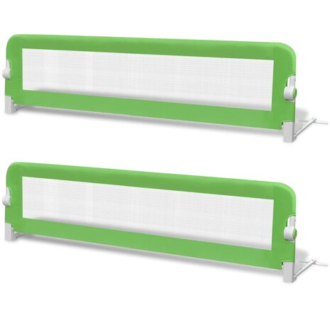 Kinderbedhekjes 2 st 150x42 cm groen  2