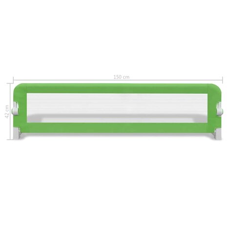 Kinderbedhekjes 2 st 150x42 cm groen  7