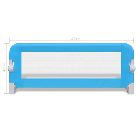 Kinderbedhekjes 2 st 102x42 cm blauw 7