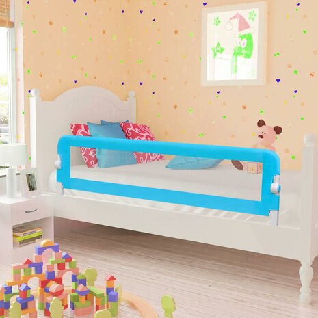 Kinderbedhekjes 2 st 150x42 cm blauw  1