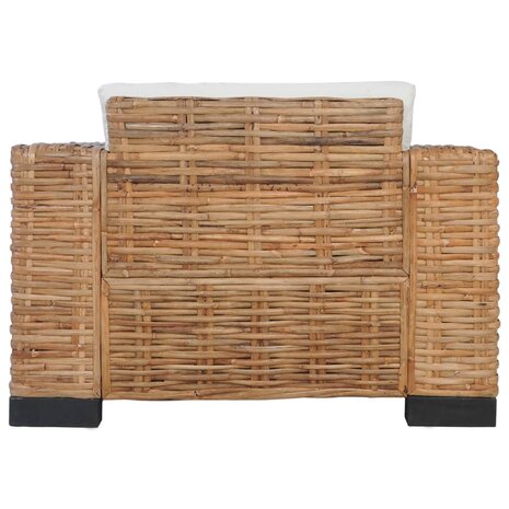 2-delig Bankstel met kussens natuurlijk rattan  5