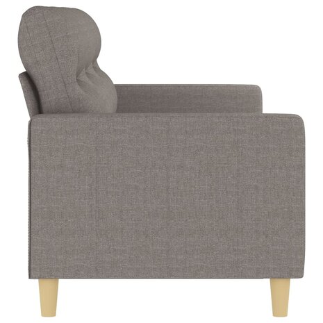 Driezitsbank 180 cm stof taupe 4